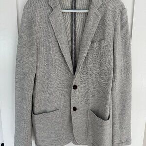 Faherty Men's Inlet Knit Blazer - Heather Grey, Size Medium